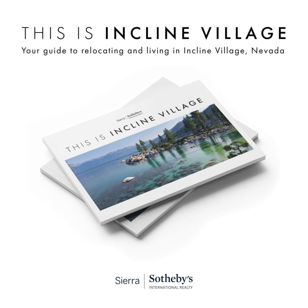 A book cover with the title of this is incline village.