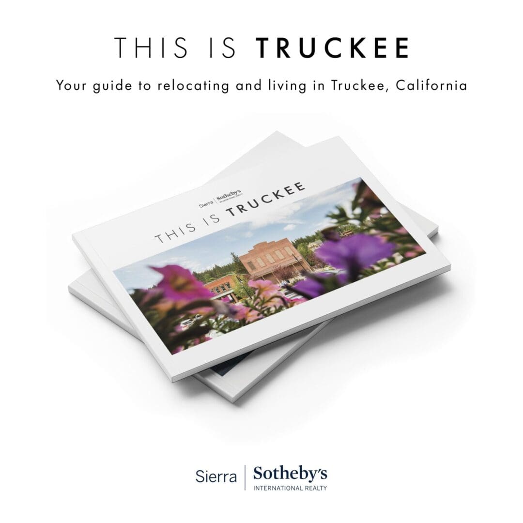 A book cover with the title of this is truckee.